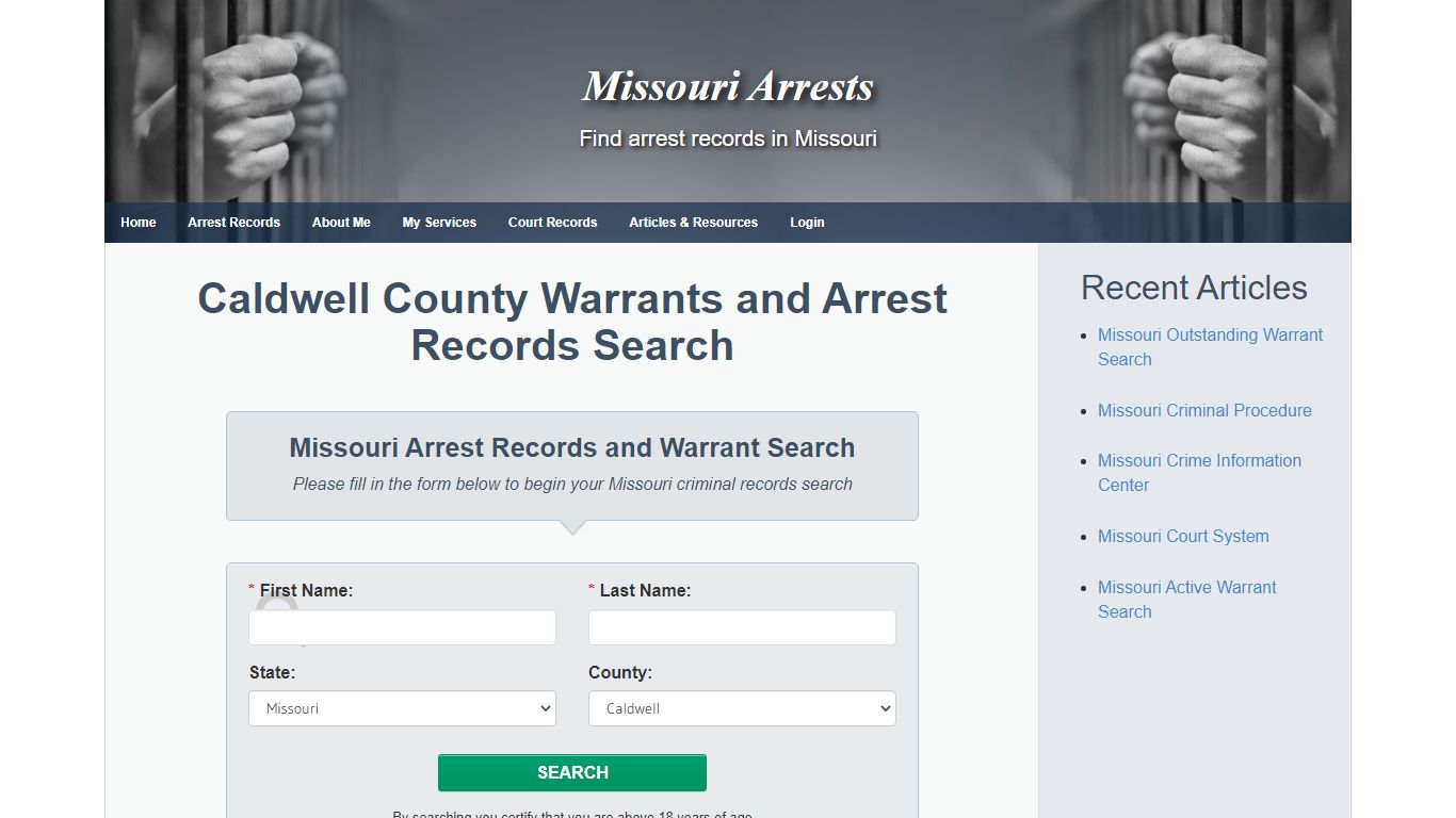 Caldwell County Warrants and Arrest Records Search